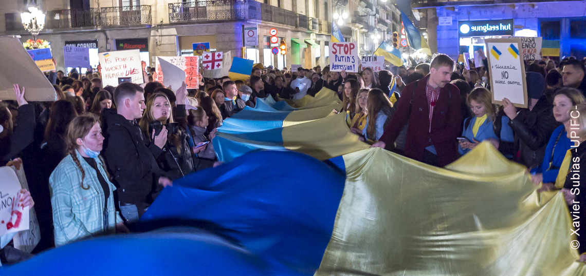 Concentració Solidaritat poble d'Ucraïna